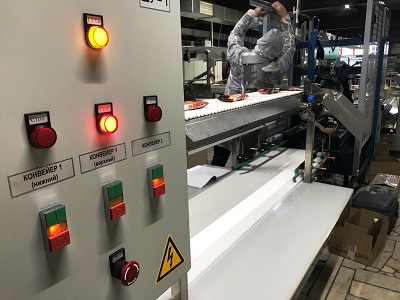  Автоматизированная конвейерная линия инспекции и упаковки вафель от «Флайт-М» 