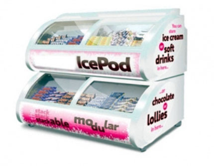ICE COLD IcePod - Ларь витрина морозильная 2-х уровневая